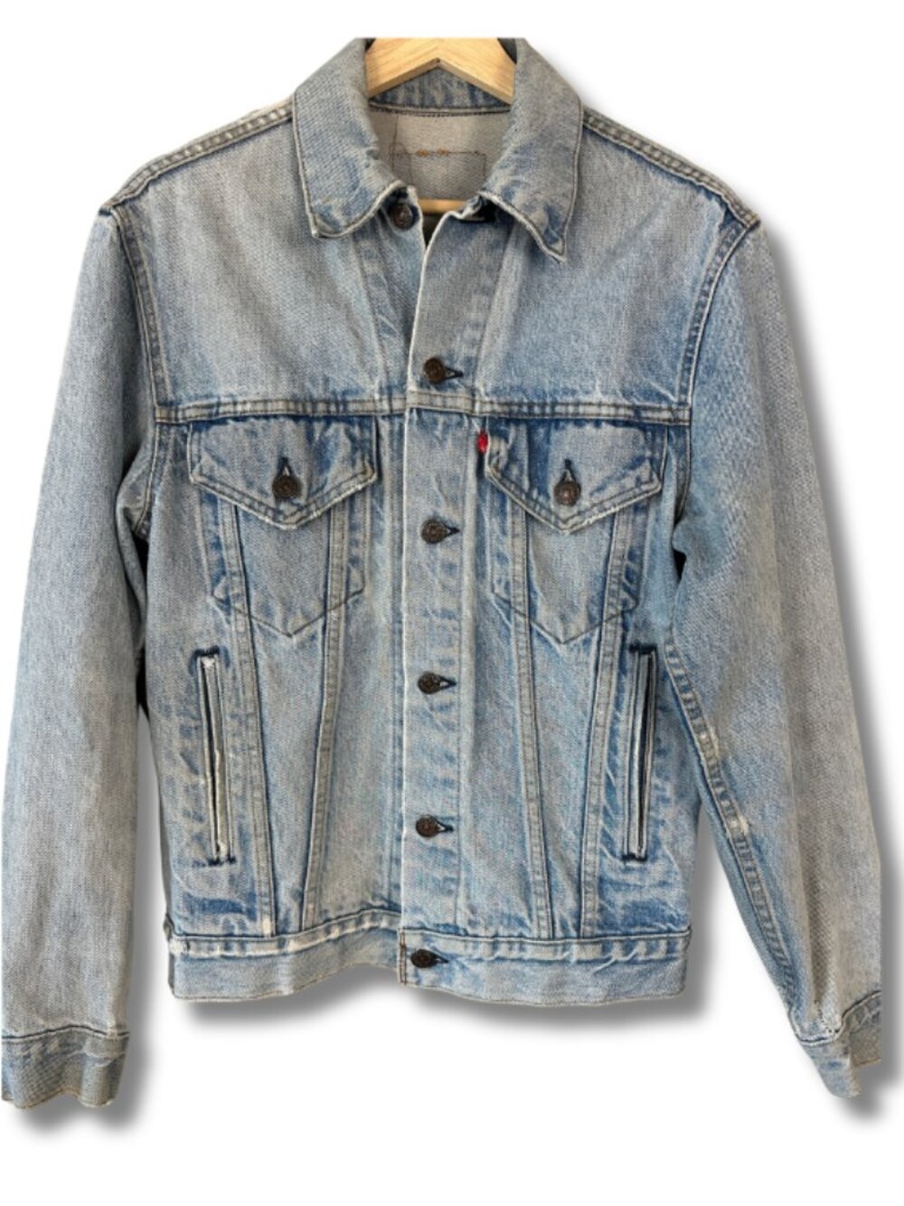 Levi’s 90s Trucker Denim Jacket Women’s Small Light Wash Grunge
